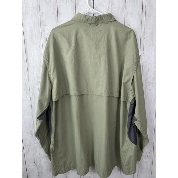 Men's Natural Gear River Shirt Sage Dry Vent NWT Sun Protection Size 2XL - Picture 6 of 9